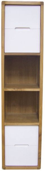 Badschrank Annia Teak Massivholz hängend