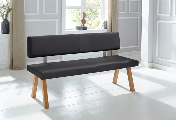 OTTO home Bank Mobilar Rio, mit Rückenlehne und aus Massivholz