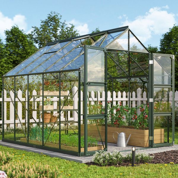 Vitavia Gewächshaus "Domus 8300", smaragd, 8,3 m²,3 mm ESG