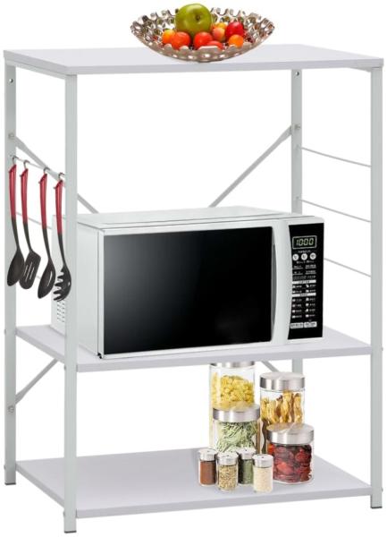 vidaXL Mikrowellenregal Weiß 60×39,6×79,5 cm Holzwerkstoff 288236