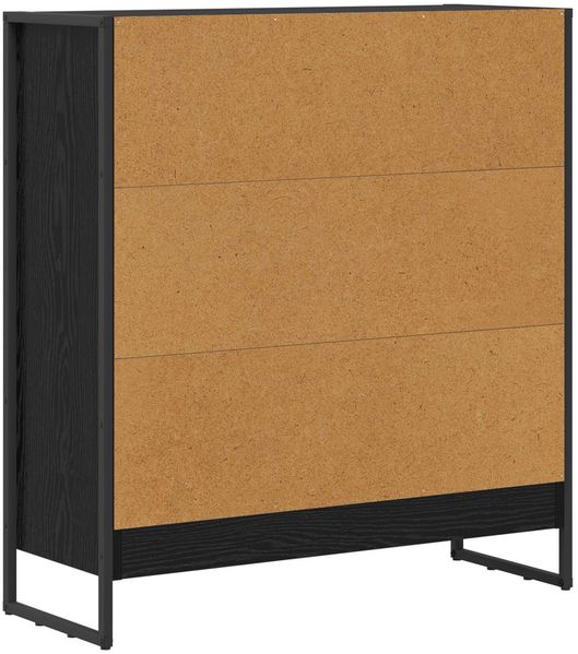 vidaXL Bücherregal Schwarz Eichen-Optik 80 x 30 x 86,5 cm 886408 Bild 7