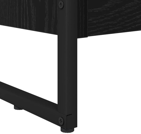 vidaXL Bücherregal Schwarz Eichen-Optik 80 x 30 x 86,5 cm 886408 Bild 9