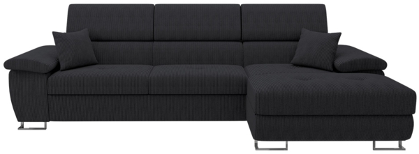 Ecksofa Cotere Mini Cord (Farbe: Poso 135, Seite: Rechts)