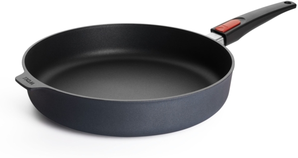 WOLL Hochrandpfanne Diamond Lite Induktion 32 x 7 x 55,9 cm 5‑lagige Titan‑Diamantversiegelung Aluminium Alle Herdarten bis 250 °C abnehmbarer Griff ohne Deckel Spülmaschinenfest