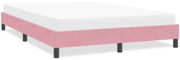 vidaXL Bettgestell ohne Matratze Rosa 140x220 cm Samt 4101408