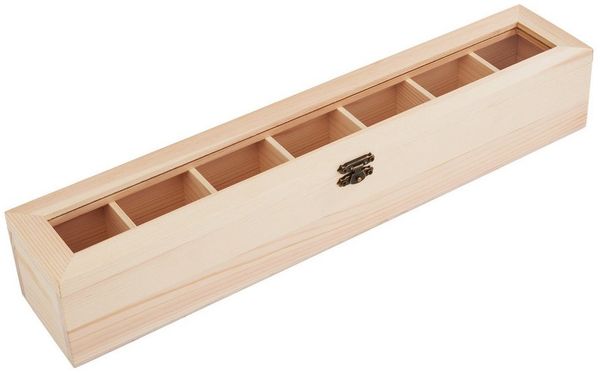 VBS Aufbewahrungsbox Sortierbox, mit 7 Fächern udn Sichtfenster