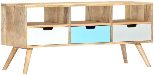 vidaXL TV-Schrank 110×35×48 cm Massivholz Mango [286484]