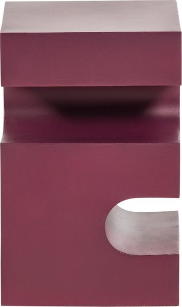 Beistelltisch Jessa - Metall Lila / Braun Bild 3