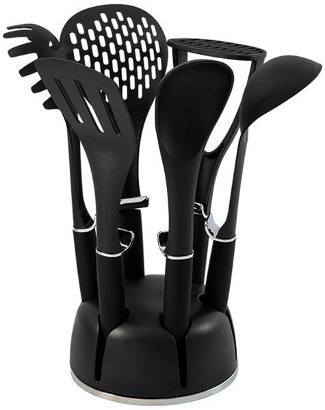 neuetischkultur Metallic Black Küchenhelfer-Set 7-teilig