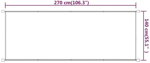 vidaXL Senkrechtmarkise Blau 140x270 cm Oxford-Gewebe 148458 Bild 6