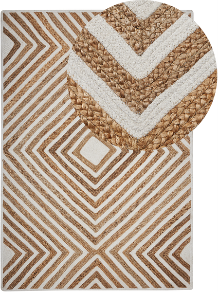 Teppich Jute-Baumwolle beige 140x200 cm PIRLI