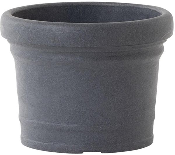 Pflanzgefäß NORAH anthrazit Ø 30 x 22 cm – rundes Kunststoffgefäß, robust, UV-beständig & wetterfest, ideal für Innen- & Außenbereiche