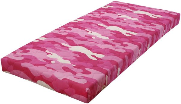 Federkern-Matratze Easydream FK 3000 90 x 200 cm H2 / B230, Camouflage pink, 90 x 14 x 200 cm