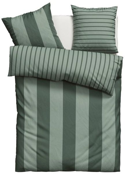 OTTO home Bettwäsche Sari in verschiedenen Qualitäten, Satin, 2 teilig, ab Gr. 135x200 cm, Wendedesign, moderne Bettwäsche mit Streifen Bild 2