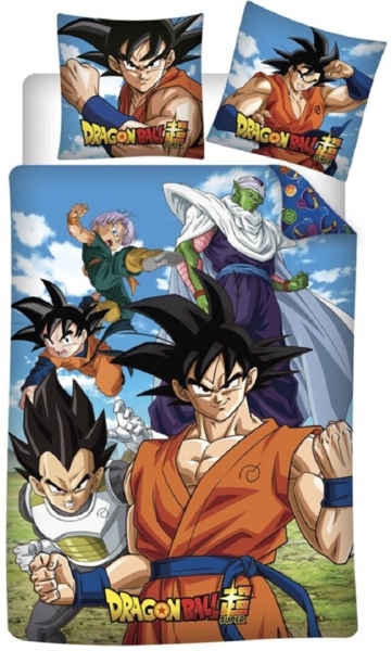 Dragon Ball Bettwäsche-Set – 1x Deckenbezug 140x200 & 1x Kissenbezug 65x66 cm für Kinder