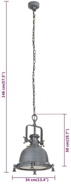 vidaXL Pendelleuchte 34x34x146 cm Aluminium 357839 Bild 10