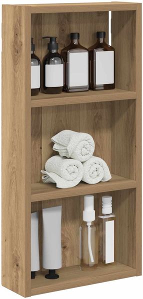vidaXL Badezimmer-Wandschrank Kunsthandwerk Eiche 30 x 10 x 60,5 cm 889326 Bild 3