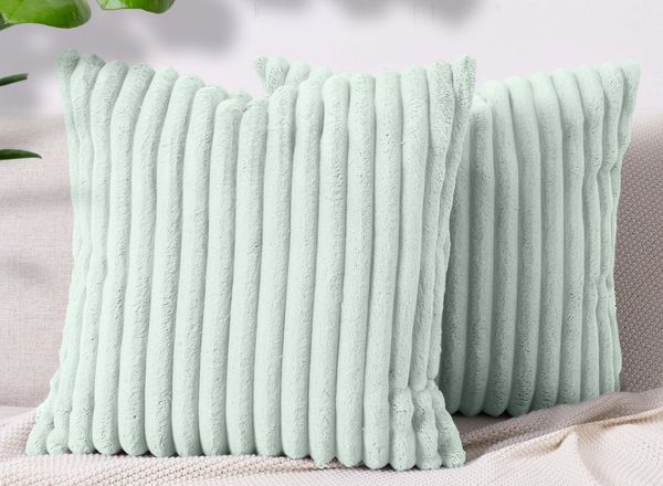 Amilian Dekokissen Sofakissen Couchkissen 2er Set Zierkissen mit Kissenfüllung, (2 Stück), 40x40 cm, Dekokissen mit Füllung und Bezug, Wohnkissen