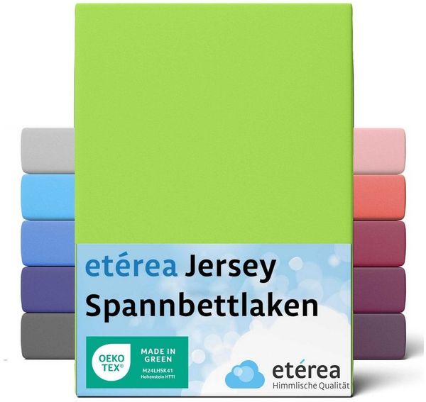 etérea Himmlische Qualität Spannbettlaken etérea Comfort Jersey Spannbettlaken, Jersey, Gummizug: rundum, (1 Stück)