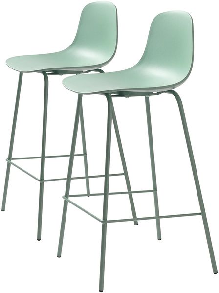 Barhocker >WHITBY< (2er Set) (B/H/T: 47x93x48 cm) in Grün aus Grün - 47x93x48cm (BxHxT)