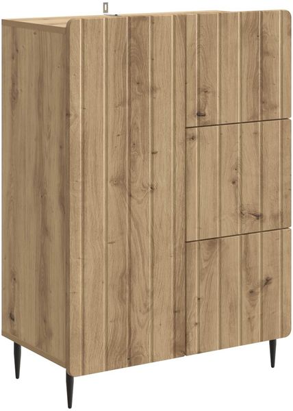 vidaXL Sideboard Artisan-Eiche 66 x 34,5 x 91,5 cm Holzwerkstoff 894404
