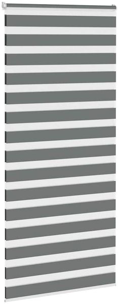 vidaXL Doppelrollo Dunkelgrau 100x200 cm Stoffbreite 95,9 cm Polyester 4014157 Bild 3