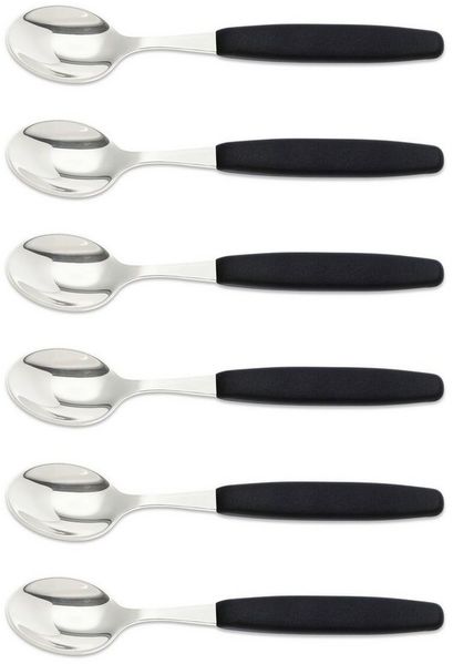 GIESSER Bestecklöffel Besteck Gabel, Teelöffel, Löffel, Kuchengabel (6 Stück), schönes Design, langlebig, kombinierbar, spülmaschinenfest