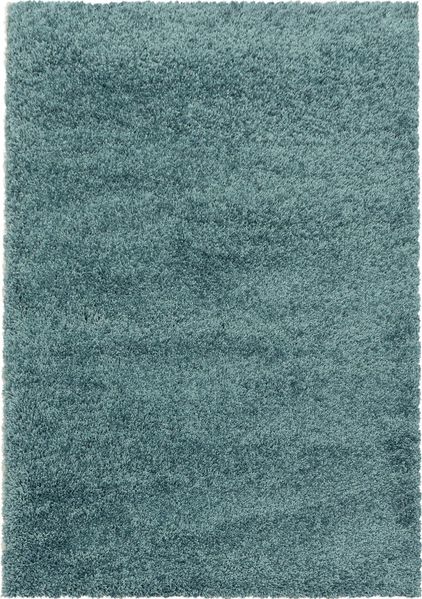 Hochflor Teppich Sima rechteckig - 160x230 cm - Blau