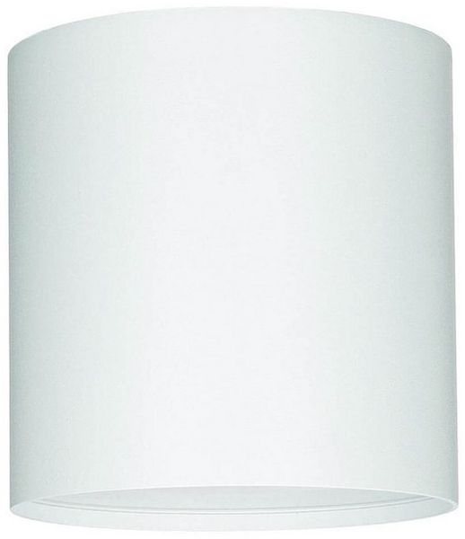 Licht-Erlebnisse Deckenleuchte POINT, ohne Leuchtmittel, Deckenlampe rund Ø 12,7 cm Weiß Metall Modern Downlight