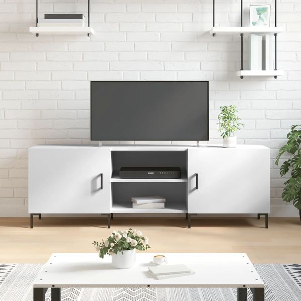 vidaXL TV-Schrank Weiß 150x30x50 cm Holzwerkstoff 829100