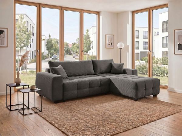 OTTO home Ecksofa Bella L-Form, B: 234 cm - OTTO. Verlässliche Qualität, Ecksofa,Schlaffunktion,Bonnelfederkern,Rückenkissen