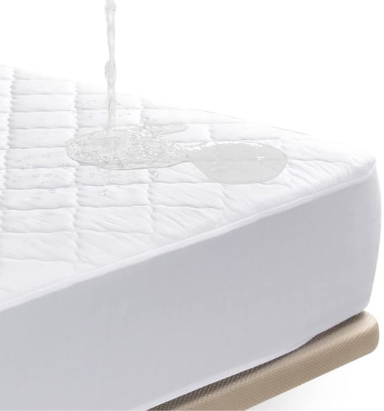 Nalui - Packung mit 2 Matratzenschonern, wasserdicht, 140x190/200 cm, Verstellbarer Matratzenbezug, gepolstert und atmungsaktiv, mit Anti-Milben-Behandlung, [30 cm Höhe]