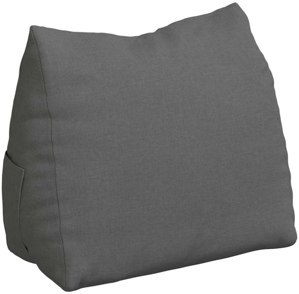 vidaXL Rückenkissen Dunkelgrau 60 x 20 x 50 cm Stoff 42015032