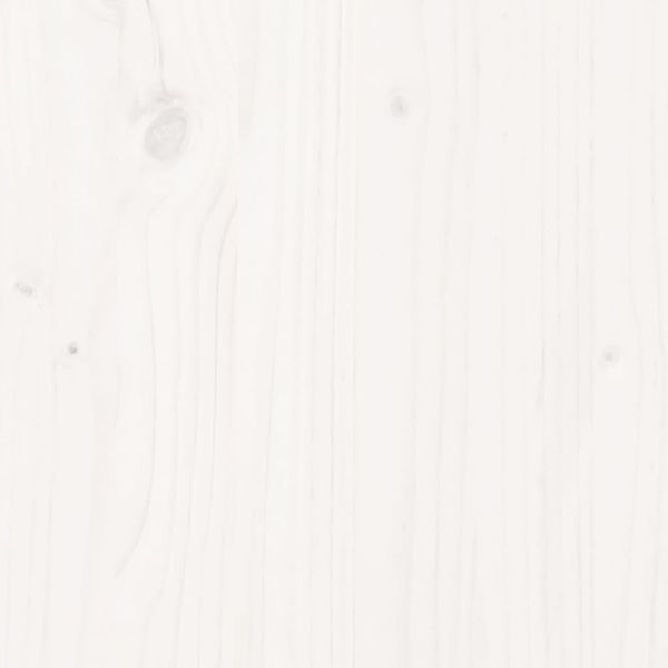 vidaXL Pflanzkübel Lattenzaun-Design Weiß 60x30x30 cm Kiefernholz 832468 Bild 8