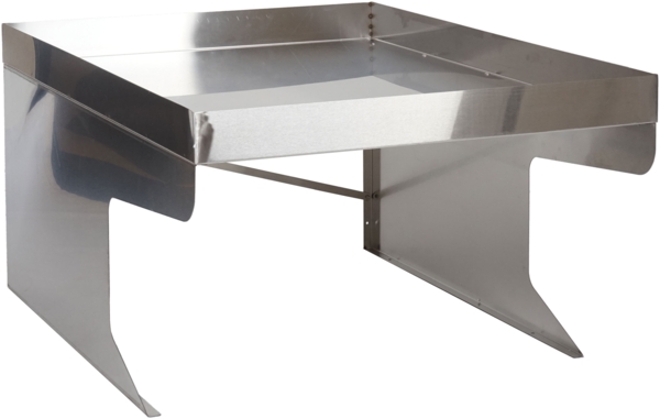 Mendler 'HWC-G60 XL' Mähroboter-Garage mit Pflanzkasten, Metall, 47 x 70 x 100 cm, Silber