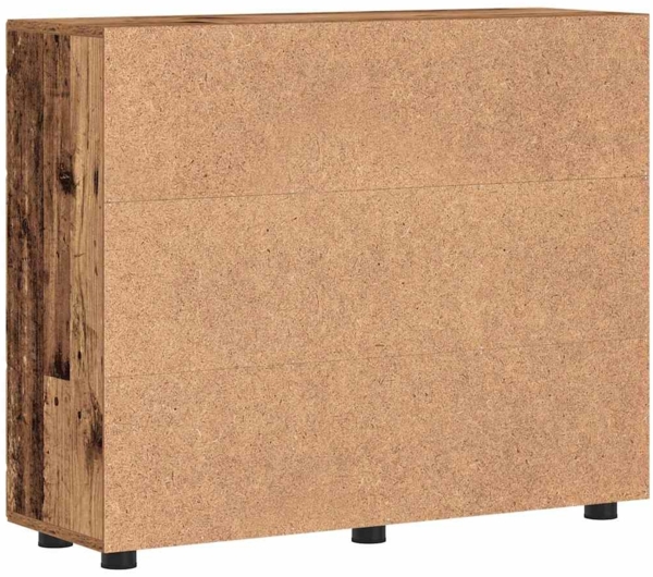 vidaXL Sideboard mit Regal Altholz 55,5 x 29 x 100 cm Holzwerkstoff 880309 Bild 7