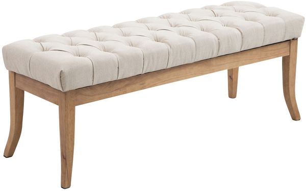 CLP Sitzbank Ramses Stoff antik-hell mit hochwertiger Polsterung,creme 120 cm
