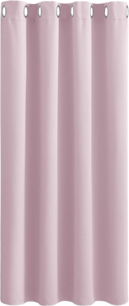 PONY DANCE Gardinen Kinderzimmer Mädchen 1 Stück H 158 x B 132 cm Hellpink Vorhang Verdunkelung Kurze mit Ösen Thermo Vorhang gegen Kälte Verdunkelungsvorhang