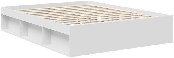 vidaXL Bettrahmen mit Kopfteil Weiß 150 x 200 cm Massives Kiefernholz 3410992 Bild 5