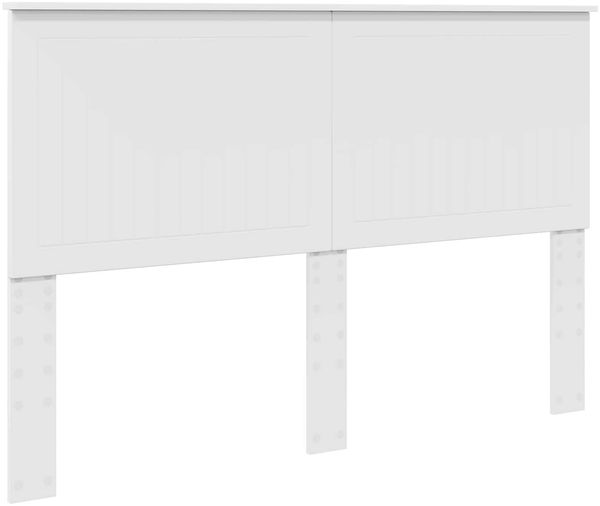 vidaXL Bettrahmen mit Kopfteil Weiß 150 x 200 cm Massives Kiefernholz 3410992 Bild 6