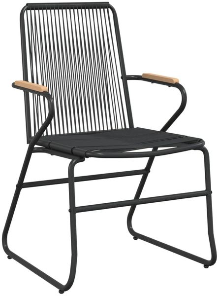 vidaXL 9-tlg. Garten-Essgruppe Schwarz PVC Rattan 3060272 Bild 5
