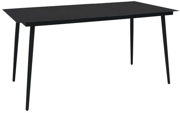 vidaXL 9-tlg. Garten-Essgruppe Schwarz PVC Rattan 3060272 Bild 7