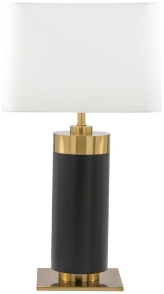 Signature 'VENDOME' Tischlampe aus schwarzem Metall H73 cm - Schwarz