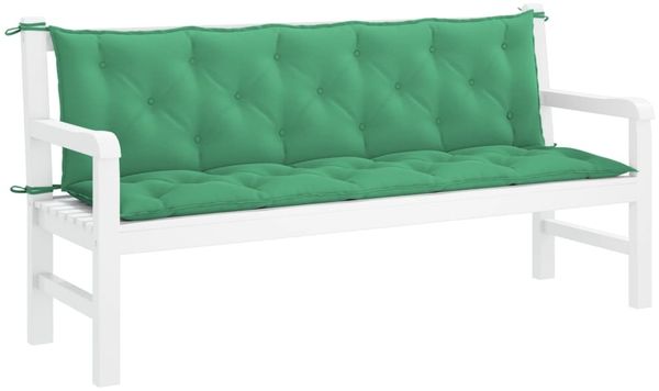 vidaXL Gartenbank-Auflage Grün 180x(50+50)x7 cm Oxford-Gewebe 315033