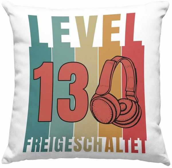 Trendation Dekokissen Trendation - 13. Geburtstag Junge Lustige Gamer Kissen Zocker Geschenk