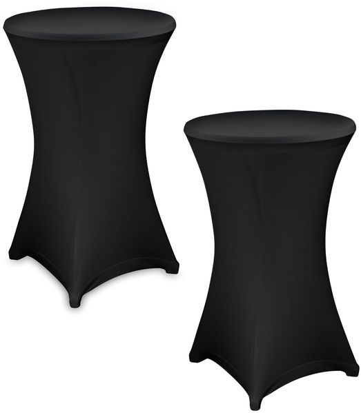 2x Julido Stehtischhusse Husse stehtisch Stretch Ø 70cm Bistrotisch Stehtisch
