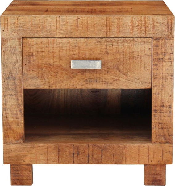 Nachtkommode Akazie Natur 1 Schublade Bild 6