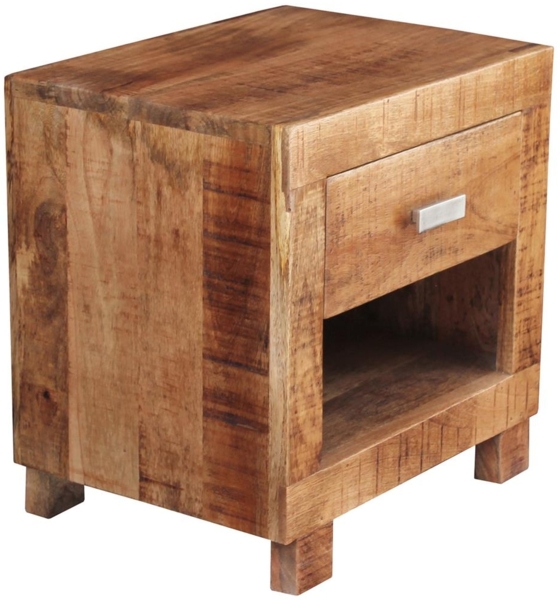 Nachtkommode Akazie Natur 1 Schublade Bild 4