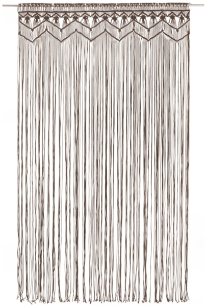 vidaXL Makramee Vorhang Taupe 140x240 cm Baumwolle 323982