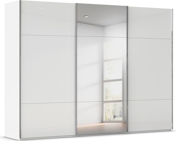 rauch Schwebetürenschrank Kleiderschrank Schrank Garderobe Schlafzimmerschrank CONTIDO (3 verschiedene Ausstattungen BASIC/CLASSIC/PREMIUM (inkl. SOFT-CLOSE) aus hochwertigem Material in 6 Breiten 2 Griff-Farben MADE IN GERMANY